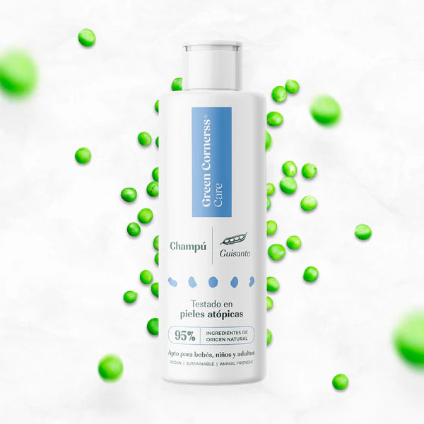 Champú de guisante para cuero cabelludo sensible