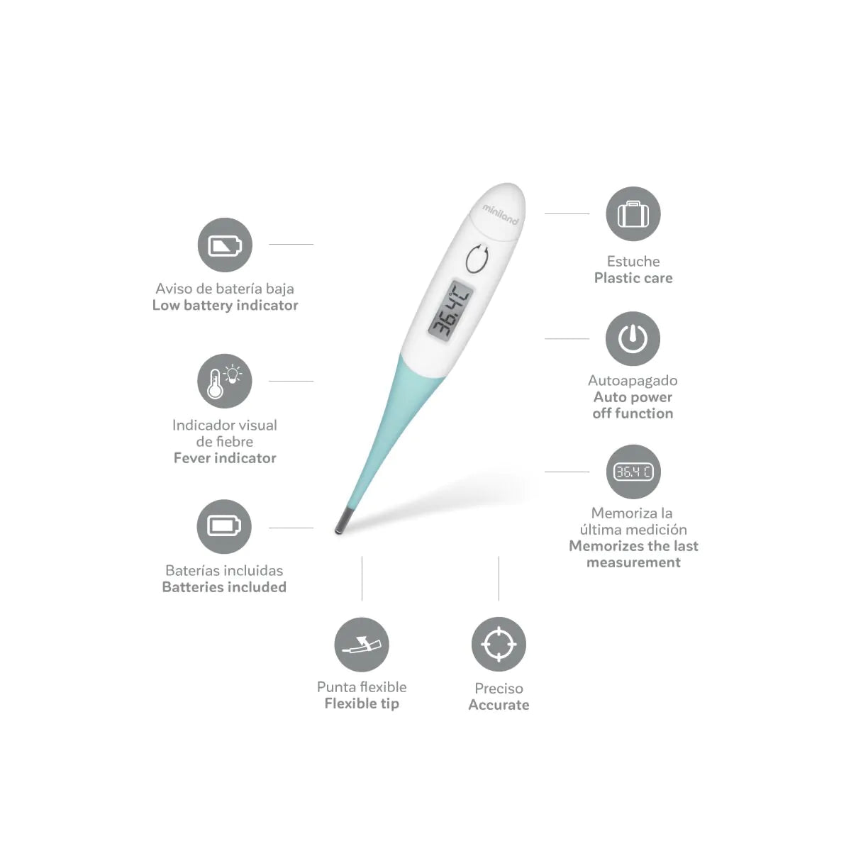 Termómetro corporal thermoflexi Miniland