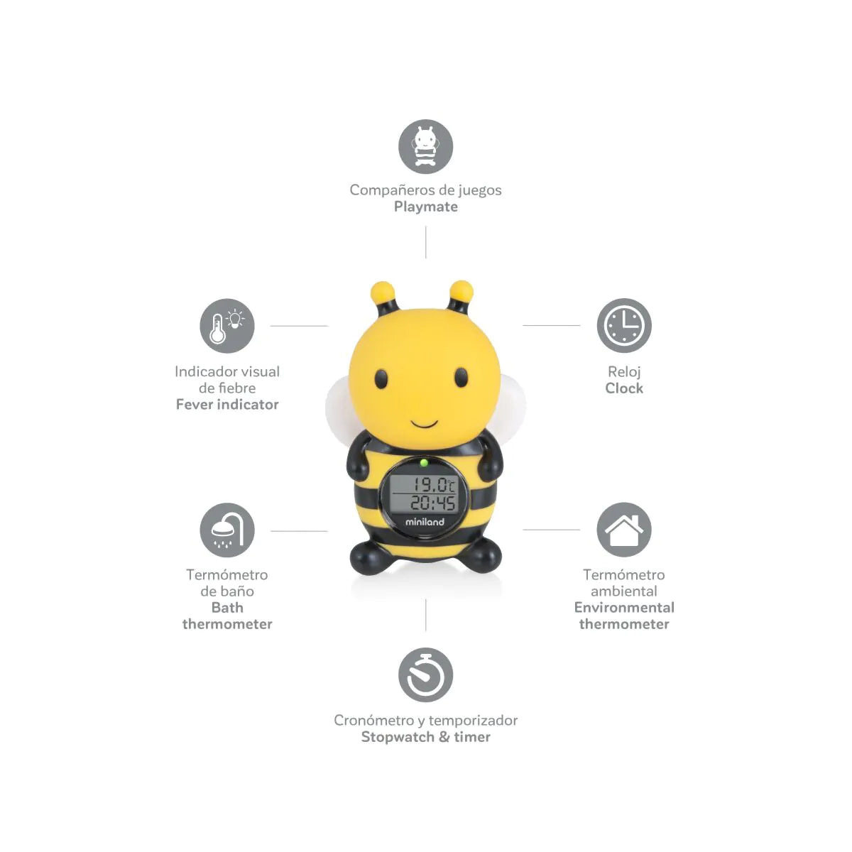 Termómetro de baño thermo bath bee