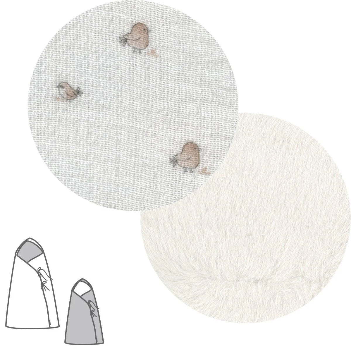 Saco capazo reversible twin beige 40x80x5 CM