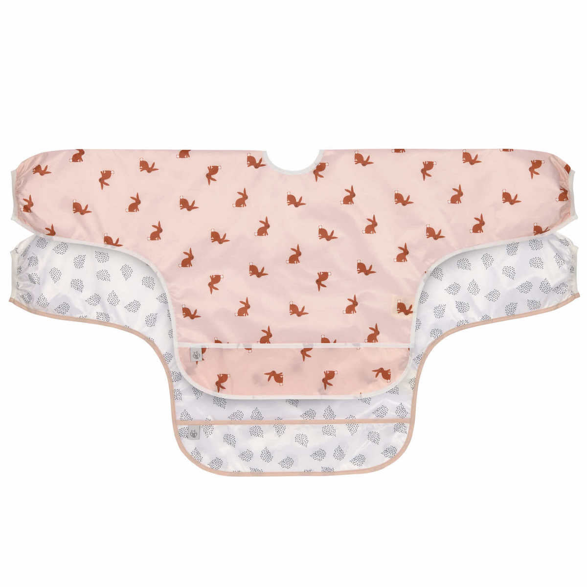 Baberos impermeables manga larga Little Forest Rabits Pack 2. Lässig