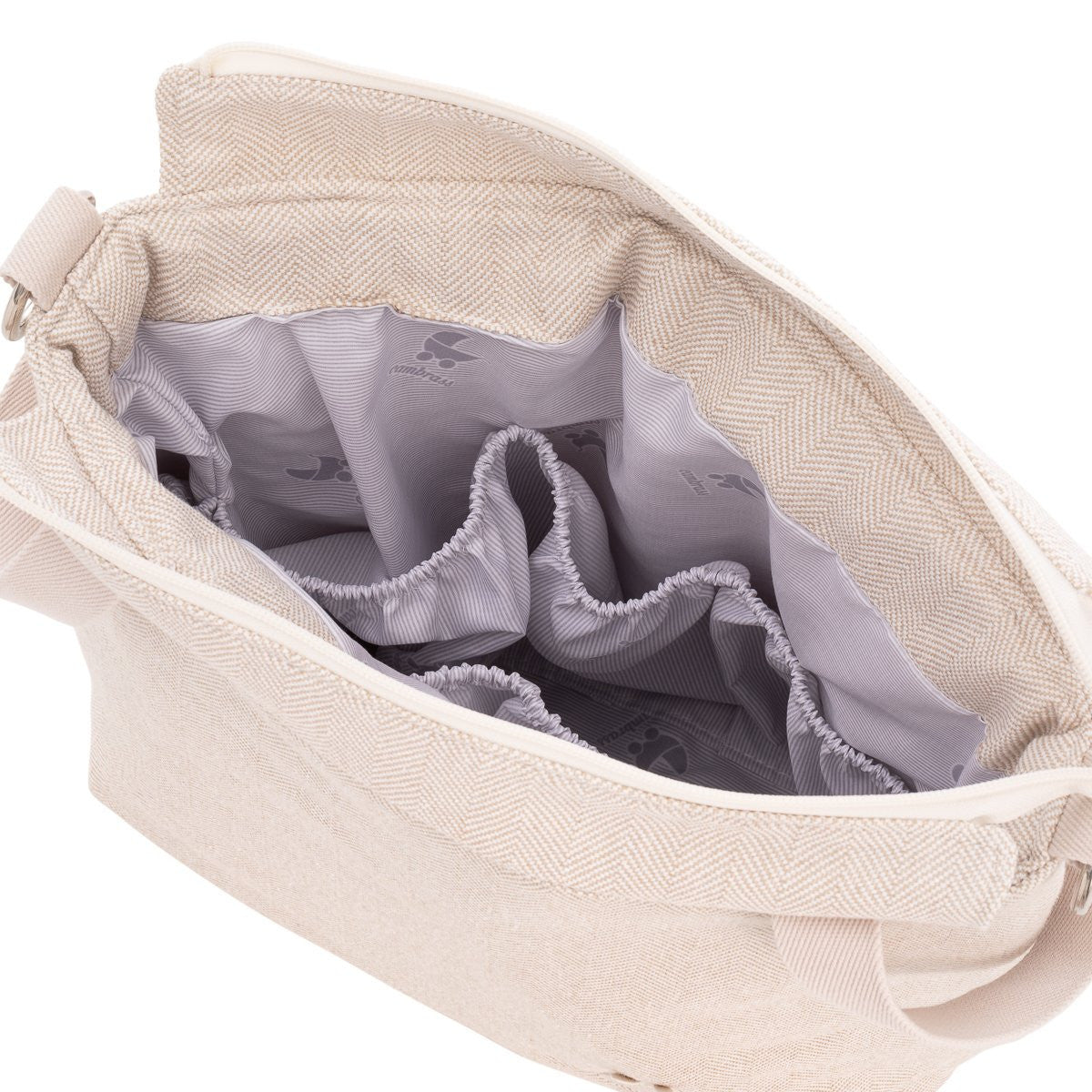 Conjunto Bolso talega Lino beige + neceser a juego Cambrass