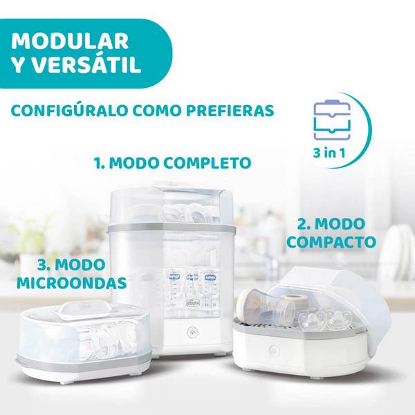 Esterilizador Chicco 3 en 1 Vapor