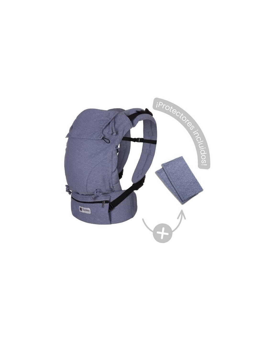 Mochila Portabebés Quokkababy E-Carrier Blue Vibes