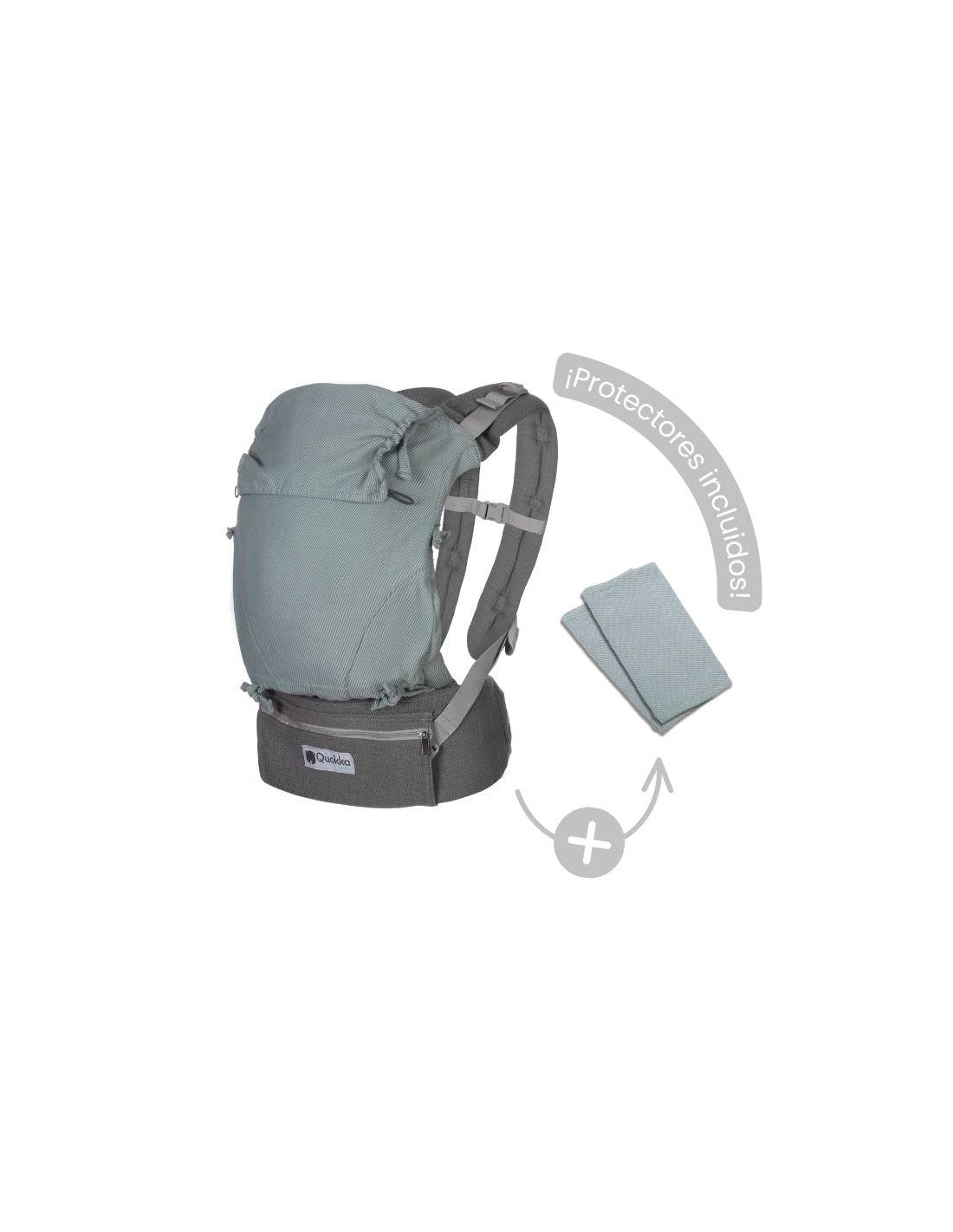 Mochila Portabebés Quokkababy E-Carrier Mint