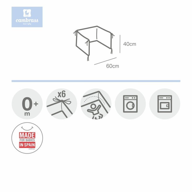 Protector Para Cuna 180 color Cambrass