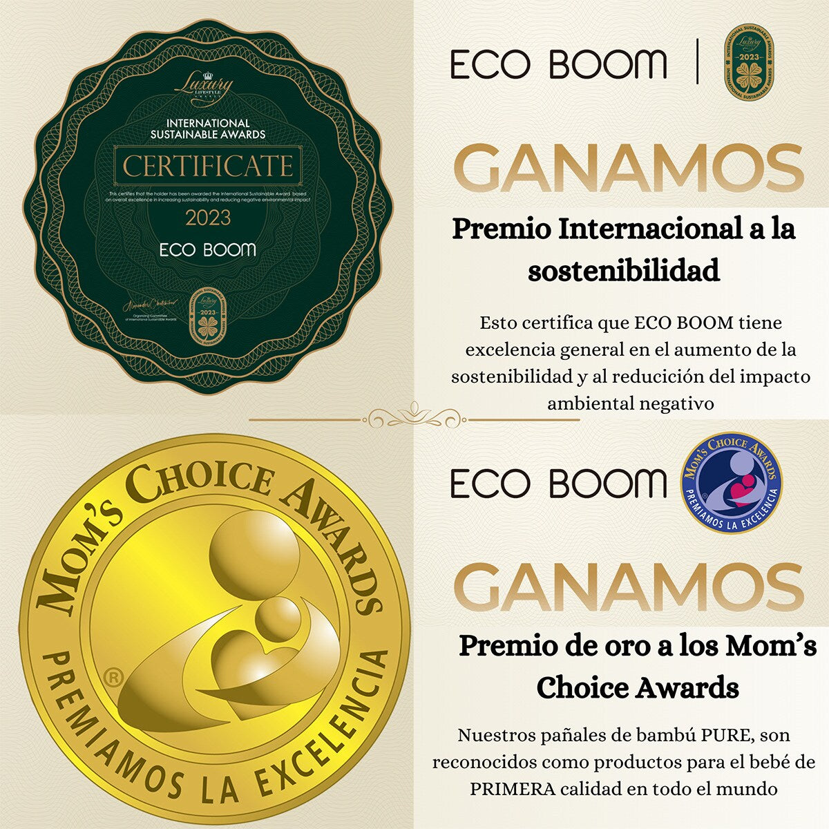Pañal de Bambú Ecoboom T2 36 uds (3-8 KG)