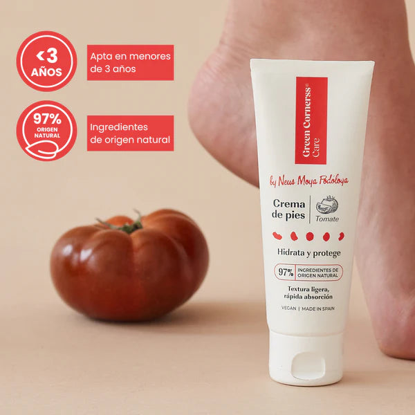 Crema de pies de tomate by Neus Moya Podóloga