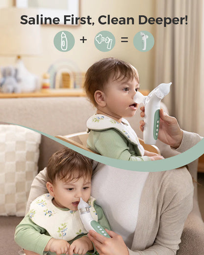 Aspirador nasal eléctrico 2 en 1 Momcozy con spray y succión