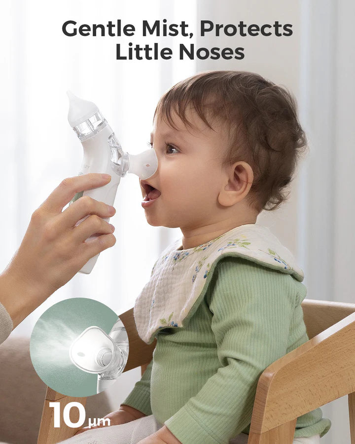 Aspirador nasal eléctrico 2 en 1 Momcozy con spray y succión
