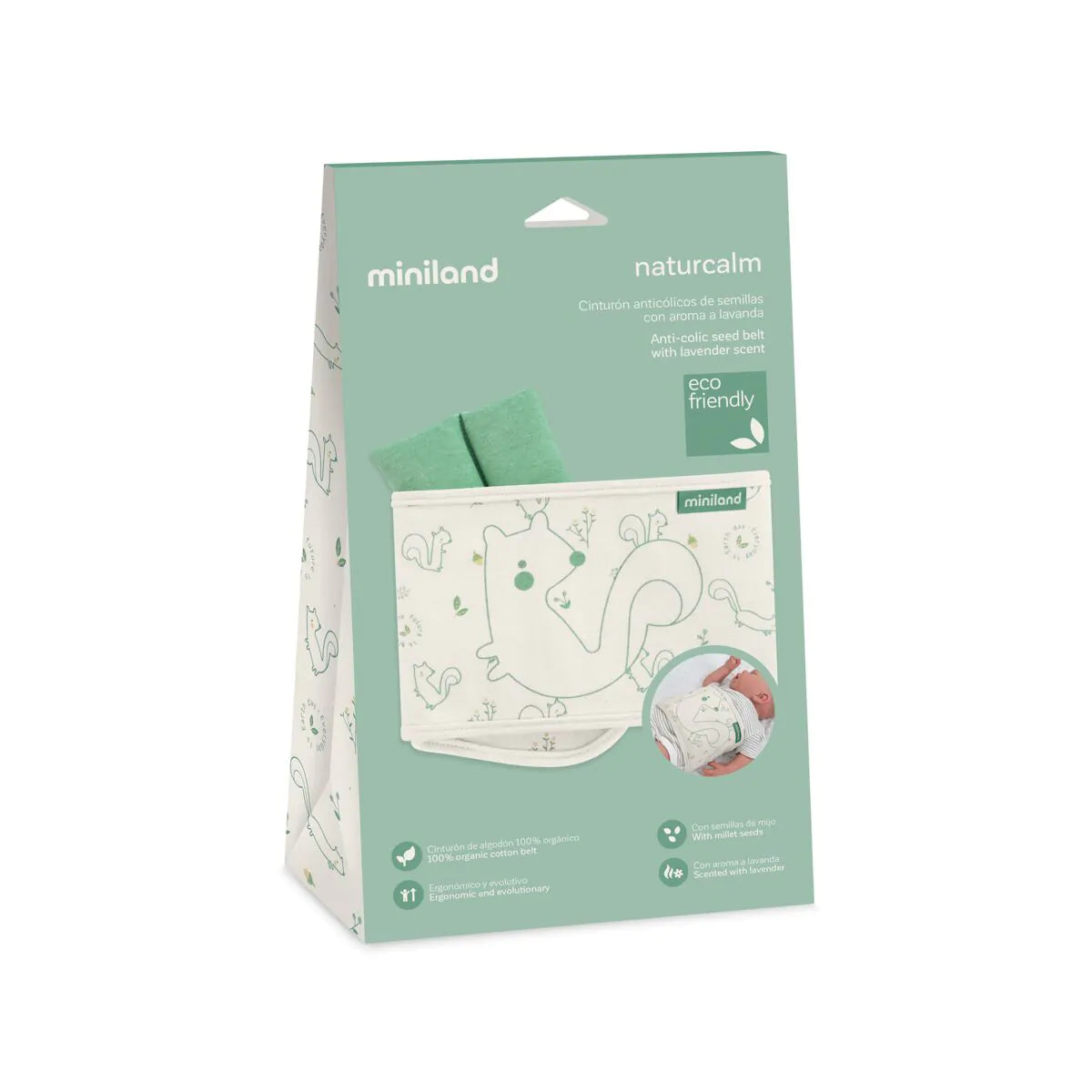 Cinturón térmico de semillas con aroma a lavanda