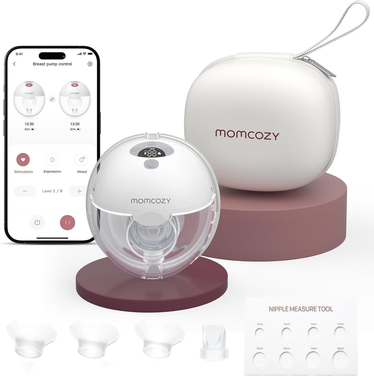 Sacaleches Eléctrico Individual Momcozy M5 Smart. Manos Libres con App