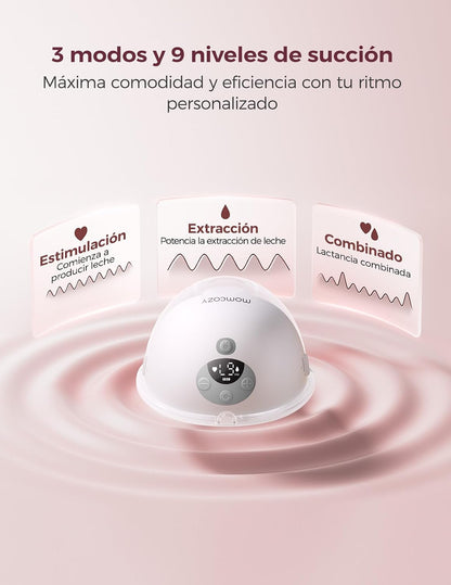 Sacaleches Eléctrico Individual Momcozy M5 Smart. Manos Libres con App