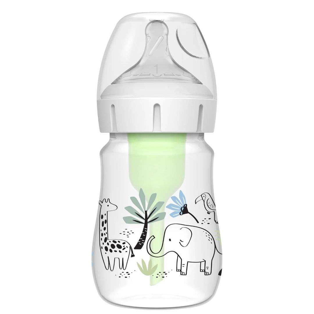 Dr. Brown's Biberón Anticólicos Boca Ancha Selva Tetina N1 150 ml