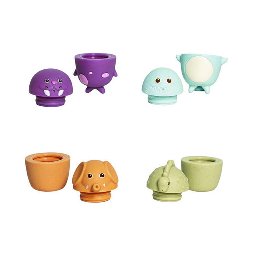 Juguetes baño desmontables Olmitos (bolsa de 4 unidades)
