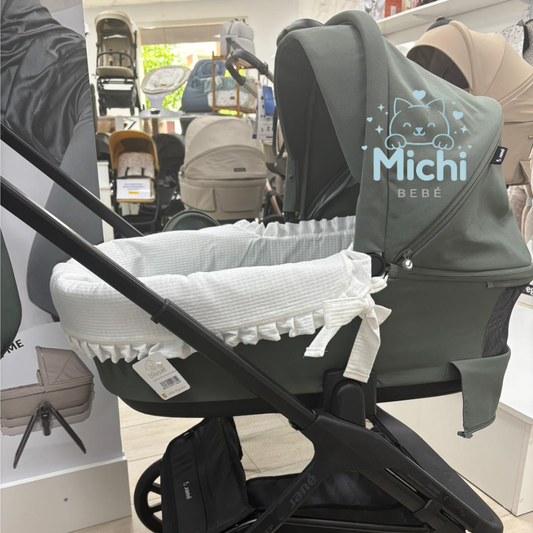 Guarnitura partida D'Peques con volante arpi blanco
