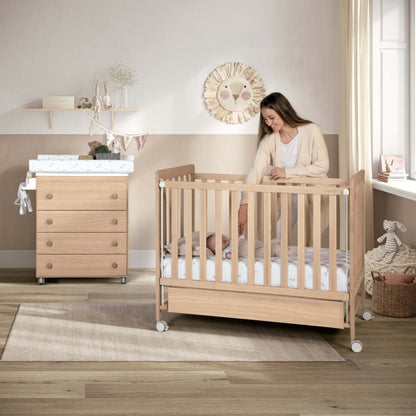 Cuna Nordika de 120×60 Cera Natural Micuna