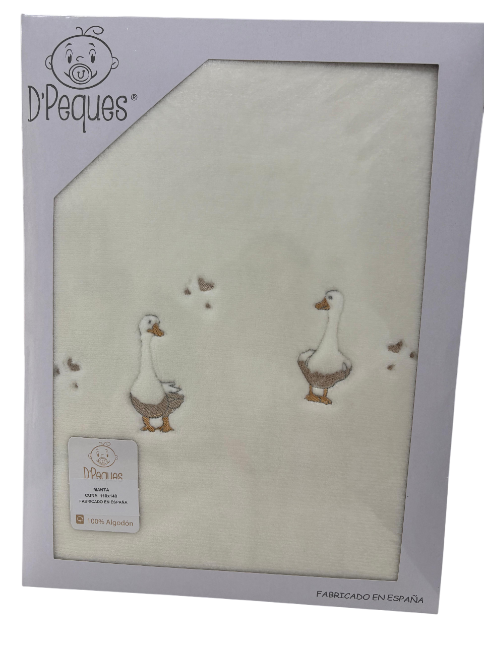 Manta cuna terciopelo D´peques