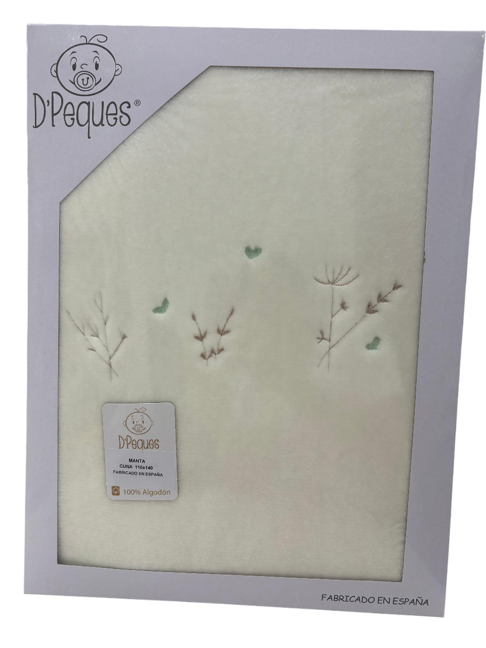 Manta cuna terciopelo D´peques