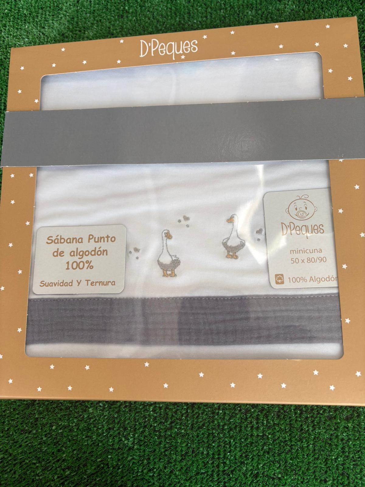 Juego de sábanas Minicuna Punto de Algodón D´peques
