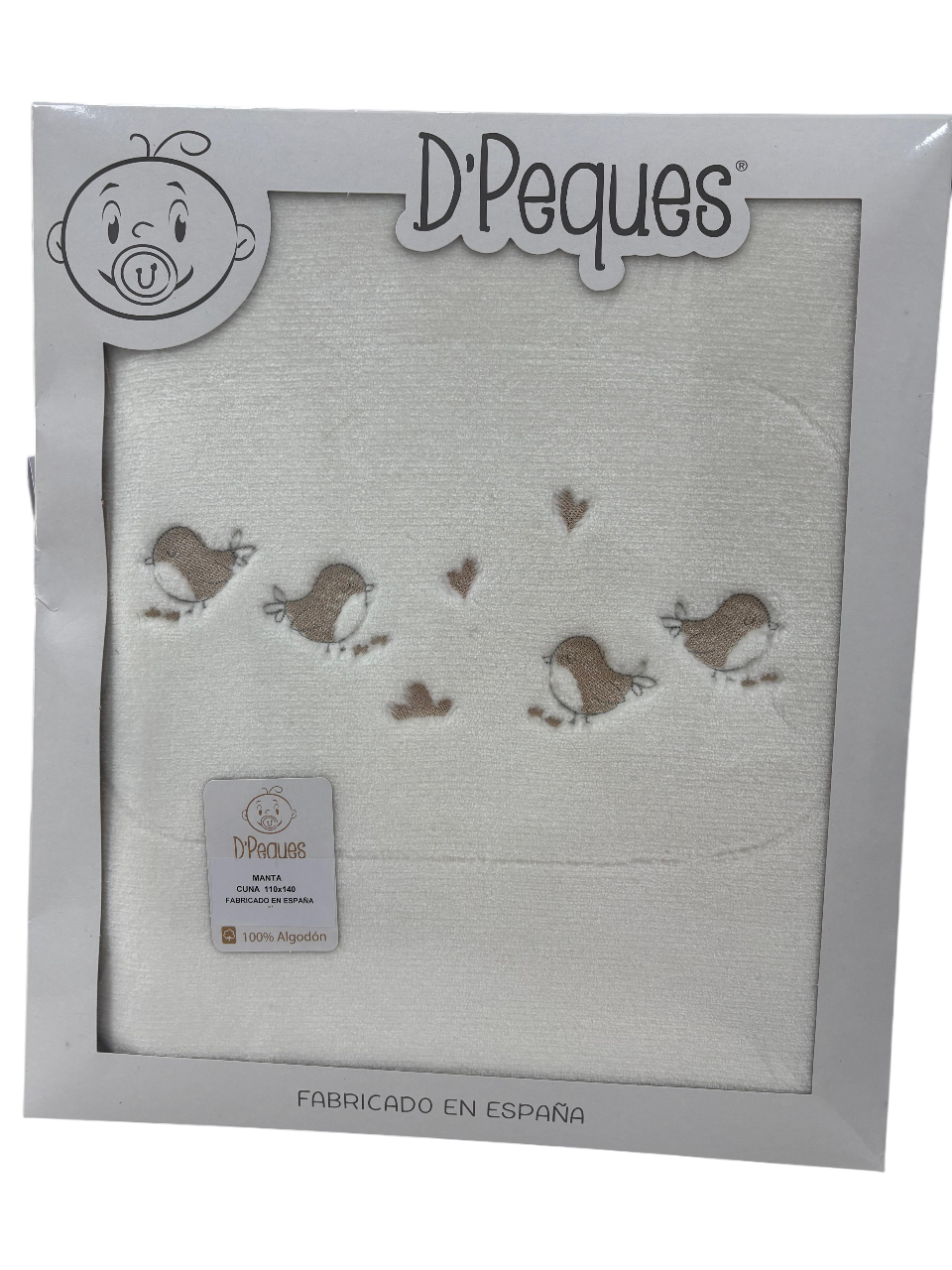 Manta cuna terciopelo D´peques