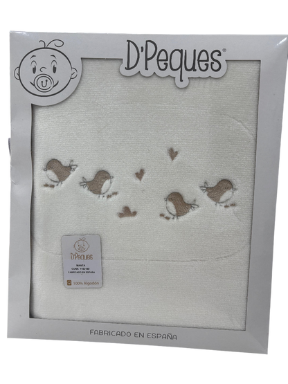 Manta cuna terciopelo D´peques