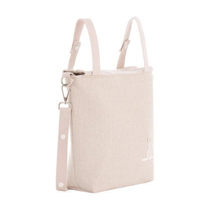 Conjunto Bolso talega Lino beige + neceser a juego Cambrass