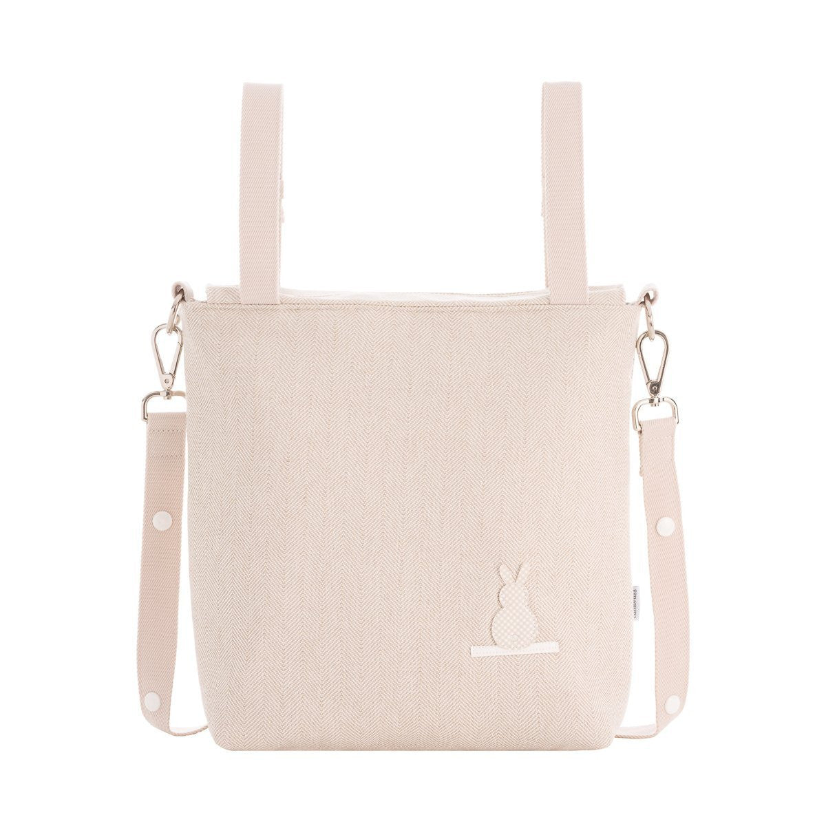 Conjunto Bolso talega Lino beige + neceser a juego Cambrass