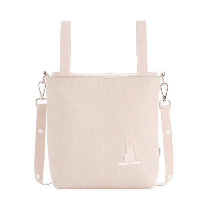 Conjunto Bolso talega Lino beige + neceser a juego Cambrass