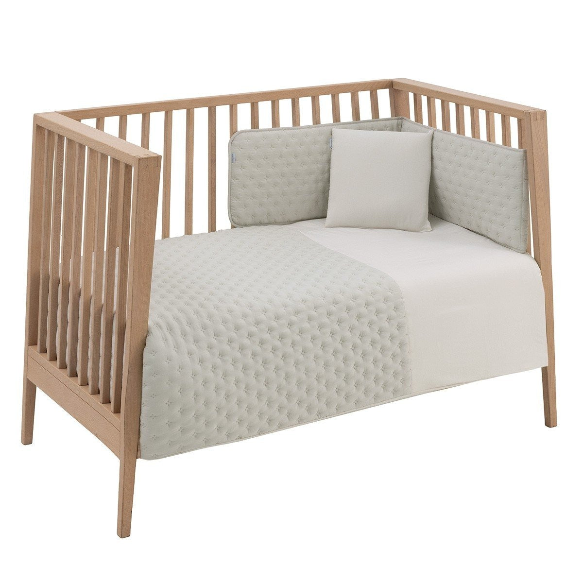 Colcha con protector para cuna 60 x 120 Tender Mint Cambrass