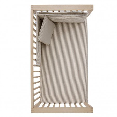 Juego colcha y protector cuna 60 DERBY Beige Cambrass