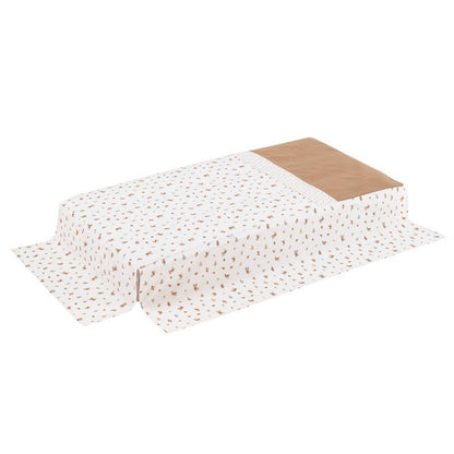 Colcha con protector para cuna de 60 x 120 Senda beige Cambrass