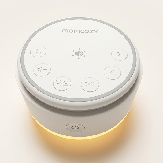 Lámpara de ruido blanco Momcozy con luz nocturna y 20 sonidos