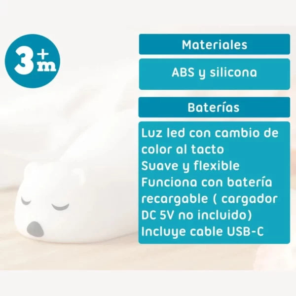 Luz de Compañía Oso Polar Kiokids