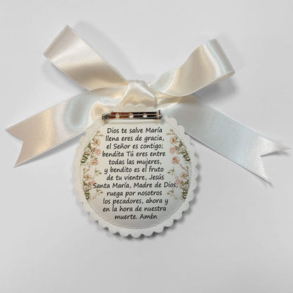 Medalla con Oración Virgen del Arrullo