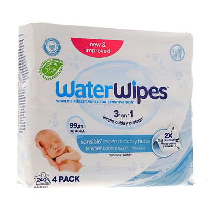 Toallitas Pack WaterWipes, 4 x 60 Toallitas